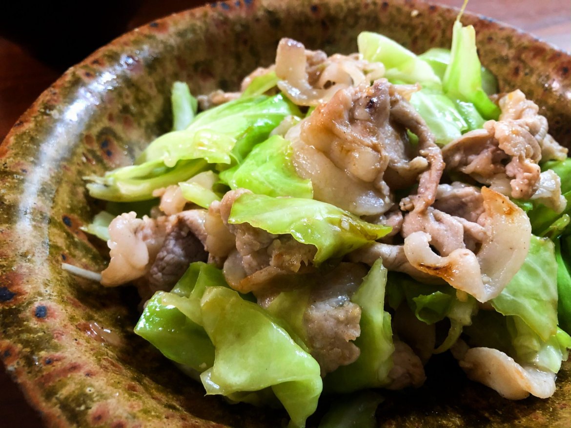 豊能の野菜 炒め録〜キャベツと豚肉の炒めもの〜