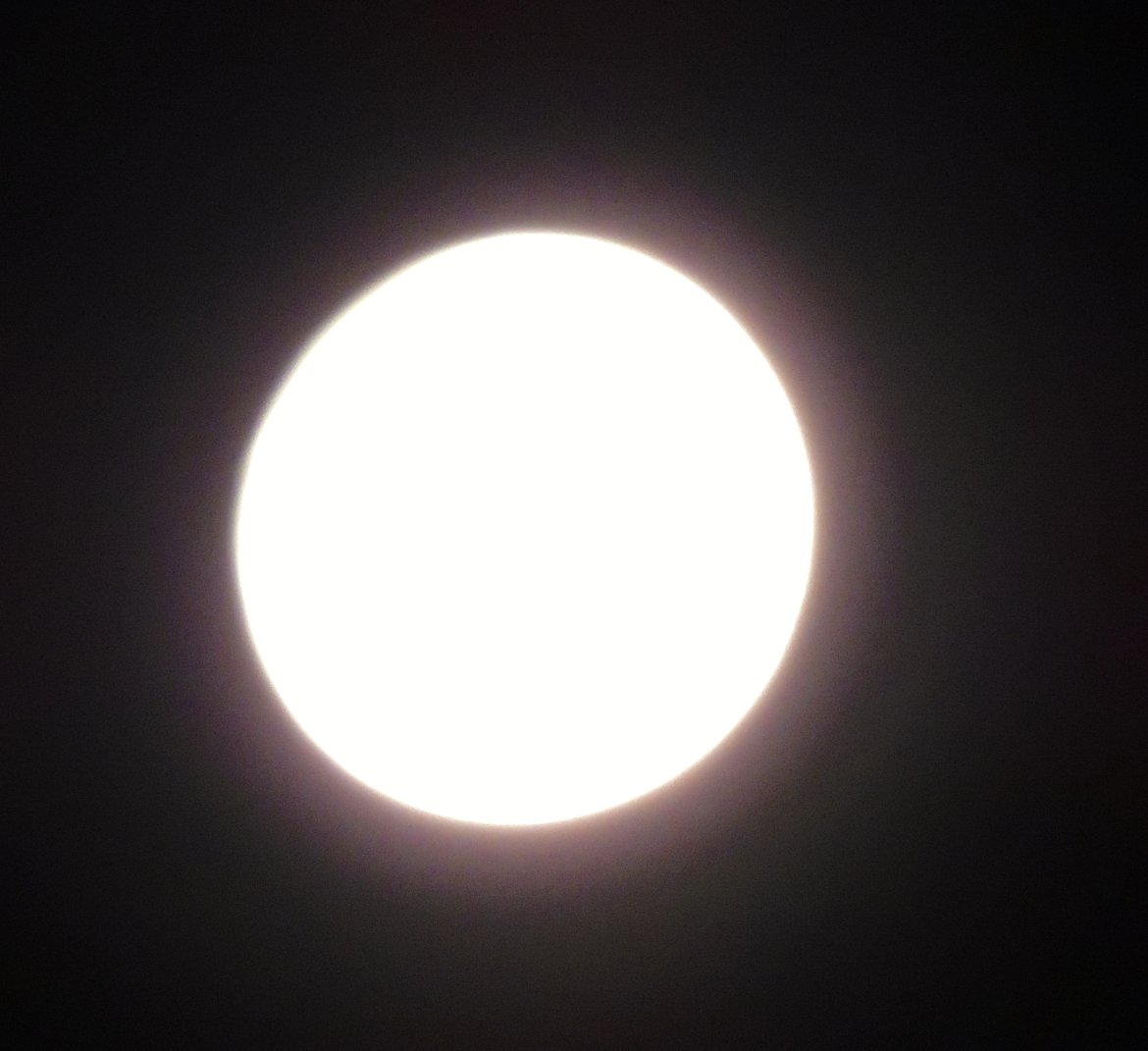 昨夜の我が家からの満月