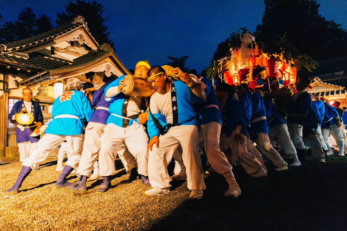 農村に響くヨイヤサー！男たちの横顔に恋慕する【豊能町木代 秋祭り | 太鼓担ぎ出し】